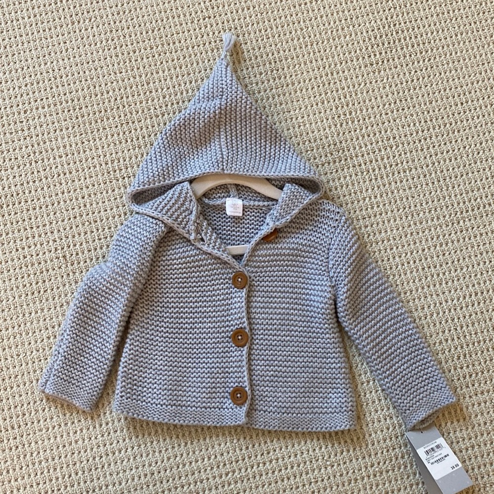 Nordstrom hooded grey 9 M sweater